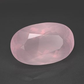 Quartz rose rose naturelle transparent, 138,35 ct, transparent / translucide
