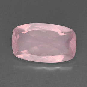 Quartz rose rose naturelle transparent, 11,86 ct, transparent / translucide