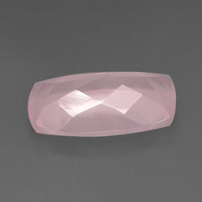 Quartz rose rose naturelle transparent, 11,86 ct, transparent / translucide