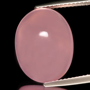 Quartz rose rose naturelle transparent, 11,72 ct, transparent / translucide
