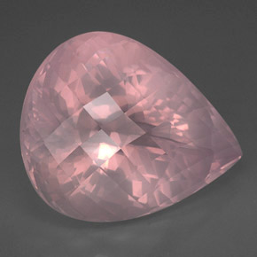 Quartz rose rose naturelle transparent, 127,75 ct, transparent / translucide