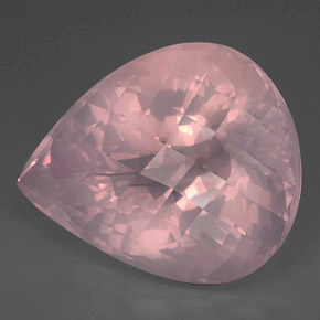 Quartz rose rose naturelle transparent, 127,75 ct, transparent / translucide