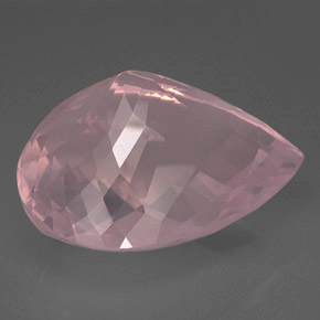 Quartz rose rose naturelle transparent, 127,75 ct, transparent / translucide
