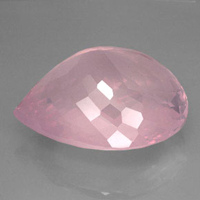 Quartz rose rose naturelle transparent, 127,70 ct, transparent / translucide