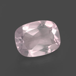 Quartz rose rose naturelle transparent, 1,70 ct, transparent / translucide