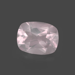Quartz rose rose naturelle transparent, 1,87 ct, transparent / translucide