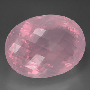 Quartz rose rose naturelle transparent, 223,50 ct, transparent / translucide