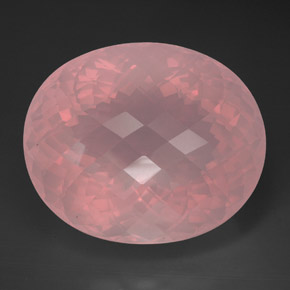 Quartz rose rose naturelle transparent, 173,95 ct, transparent / translucide