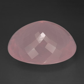 Quartz rose rose naturelle transparent, 173,95 ct, transparent / translucide