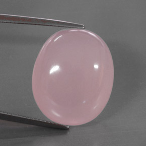 Quartz rose rose naturelle transparent, 30,50 ct, transparent / translucide