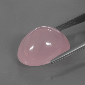 Quartz rose rose naturelle transparent, 39,28 ct, transparent / translucide