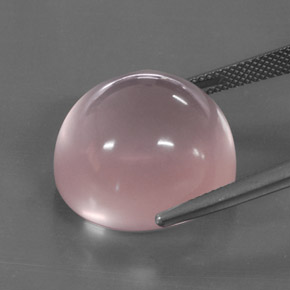 Quartz rose rose naturelle transparent, 35,23 ct, transparent / translucide
