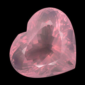 Quartz rose rose naturelle transparent, 213,25 ct, transparent / translucide