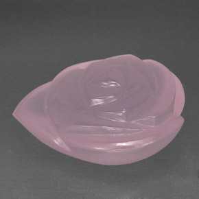 Quartz rose rose naturelle transparent, 77,33 ct, transparent / translucide