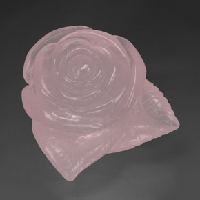 Quartz rose rose naturelle transparent, 328,80 ct, transparent / translucide