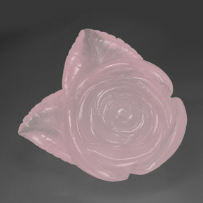Quartz rose rose naturelle transparent, 328,80 ct, transparent / translucide