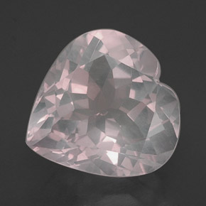 Quartz rose rose naturelle transparent, 15,77 ct, transparent / translucide