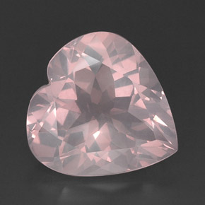 Quartz rose rose naturelle transparent, 14,43 ct, transparent / translucide