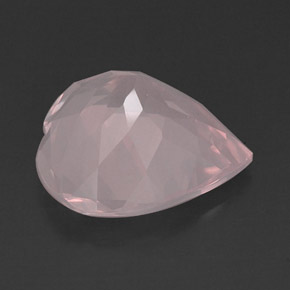 Quartz rose rose naturelle transparent, 14,43 ct, transparent / translucide