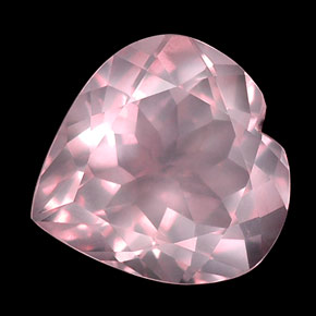 Quartz rose rose naturelle transparent, 15,79 ct, transparent / translucide