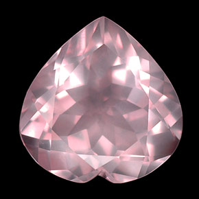 Quartz rose rose naturelle transparent, 15,79 ct, transparent / translucide