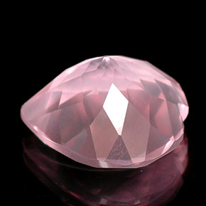 Quartz rose rose naturelle transparent, 15,79 ct, transparent / translucide