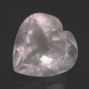 Quartz rose rose naturelle transparent, 15,03 ct, transparent / translucide