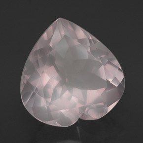 Quartz rose rose naturelle transparent, 15,03 ct, transparent / translucide