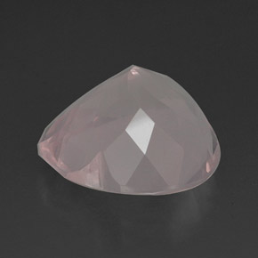 Quartz rose rose naturelle transparent, 15,03 ct, transparent / translucide