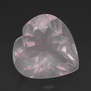Quartz rose rose naturelle transparent, 16,50 ct, transparent / translucide
