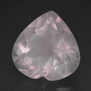 Quartz rose rose naturelle transparent, 16,50 ct, transparent / translucide