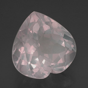 Quartz rose rose naturelle transparent, 16,23 ct, transparent / translucide