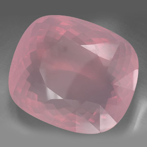 Quartz rose rose naturelle transparent, 267,60 ct, transparent / translucide