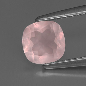 Quartz rose rose naturelle transparent, 0,76 ct, transparent / translucide