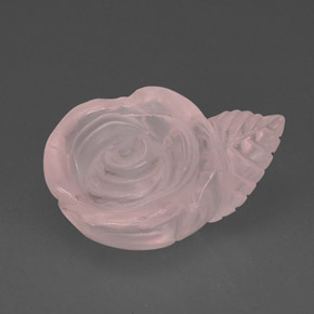 Quartz rose rose naturelle transparent, 28,77 ct, transparent / translucide