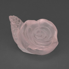 Quartz rose rose naturelle transparent, 28,77 ct, transparent / translucide