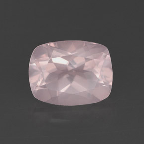Quartz rose rose naturelle transparent, 2,20 ct, transparent / translucide