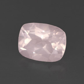 Quartz rose rose naturelle transparent, 2,20 ct, transparent / translucide