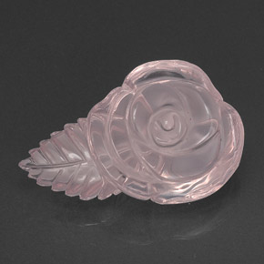 Quartz rose rose naturelle transparent, 29,80 ct, transparent / translucide