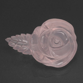 Quartz rose rose naturelle transparent, 36,00 ct, transparent / translucide