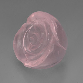 Quartz rose rose naturelle transparent, 43,69 ct, transparent / translucide