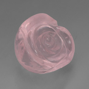 Quartz rose rose naturelle transparent, 43,69 ct, transparent / translucide