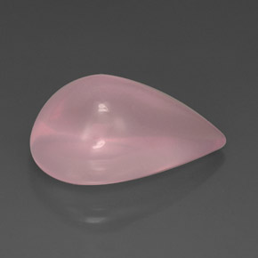 Quartz rose rose naturelle transparent, 26,30 ct, transparent / translucide