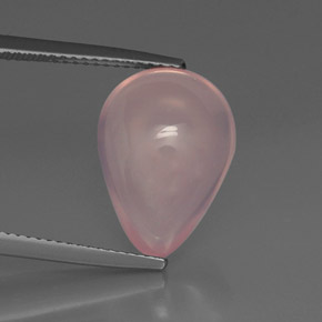 Quartz rose rose naturelle transparent, 7,49 ct, transparent / translucide