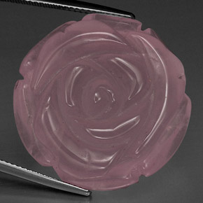 Quartz rose rose naturelle transparent, 58,19 ct, transparent / translucide