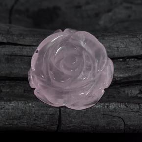 Quartz rose rose naturelle forme fantaisie, 53,41 ct, translucide