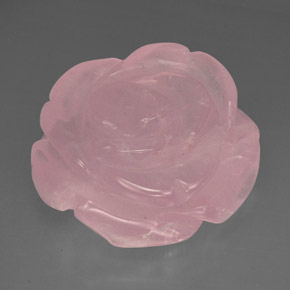 Quartz rose rose naturelle transparent, 71,47 ct, transparent / translucide