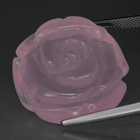 Quartz rose rose naturelle transparent, 48,86 ct, transparent / translucide