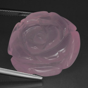 Quartz rose rose naturelle transparent, 48,86 ct, transparent / translucide