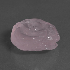 Quartz rose rose naturelle forme fantaisie, 37,94 ct, translucide